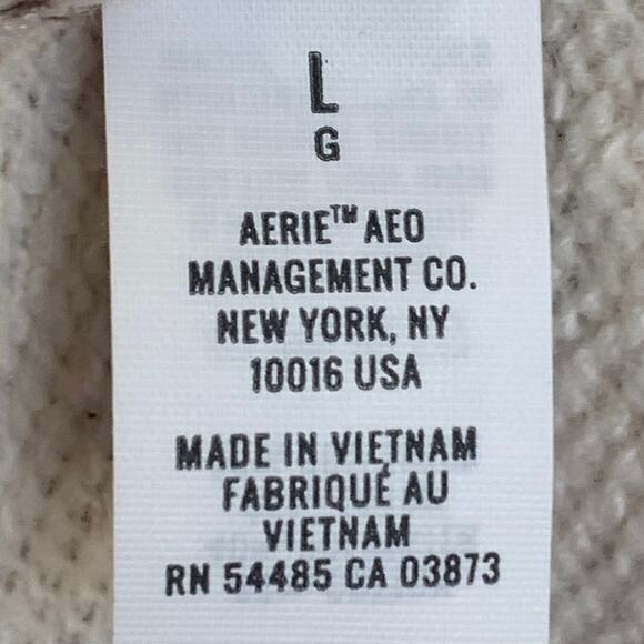 NEW Aerie Leopard 1/4 Zip Oversized Fleece Lined Pullover Jacket - Picture 4 of 5